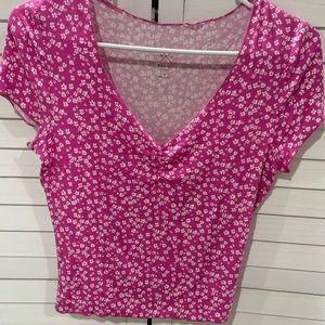 PAC sun floral crop top